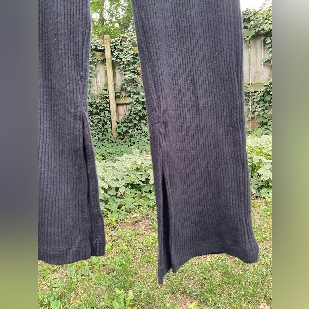 Electric & Rose Ribbed Split Leg Rayon Pant - Picture 4 of 7